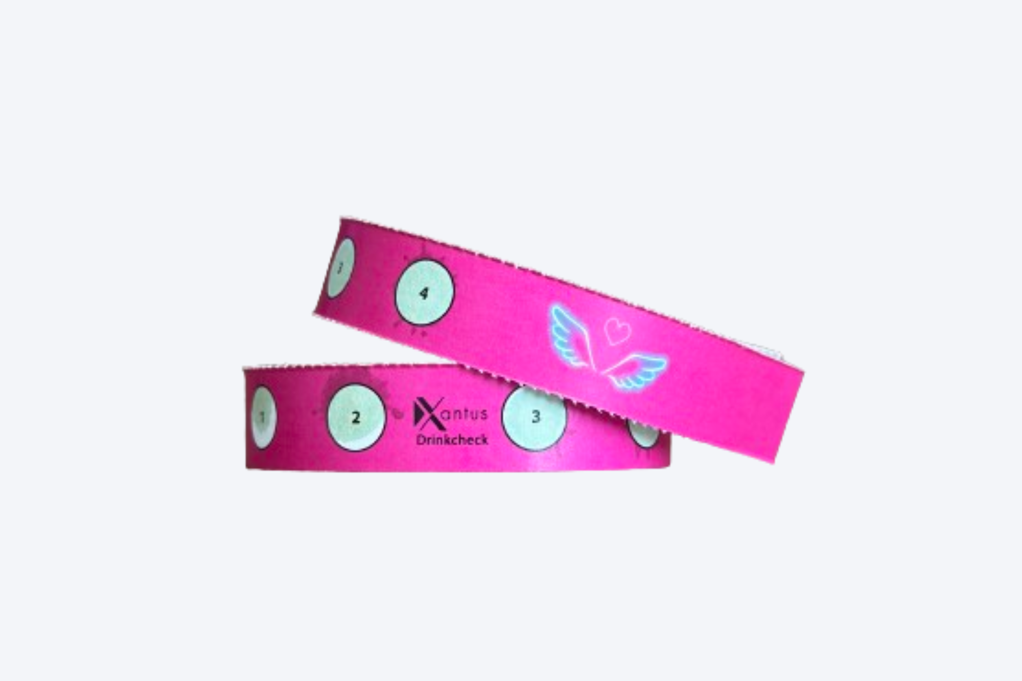 Drinkcheck Wristband - 4 test Pink