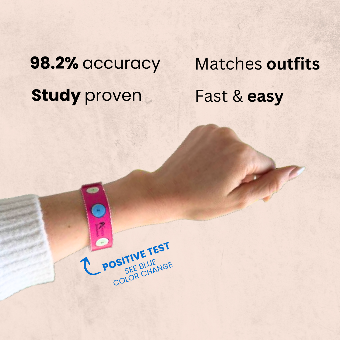 BULK ORDERS - 4 test wristband PINK