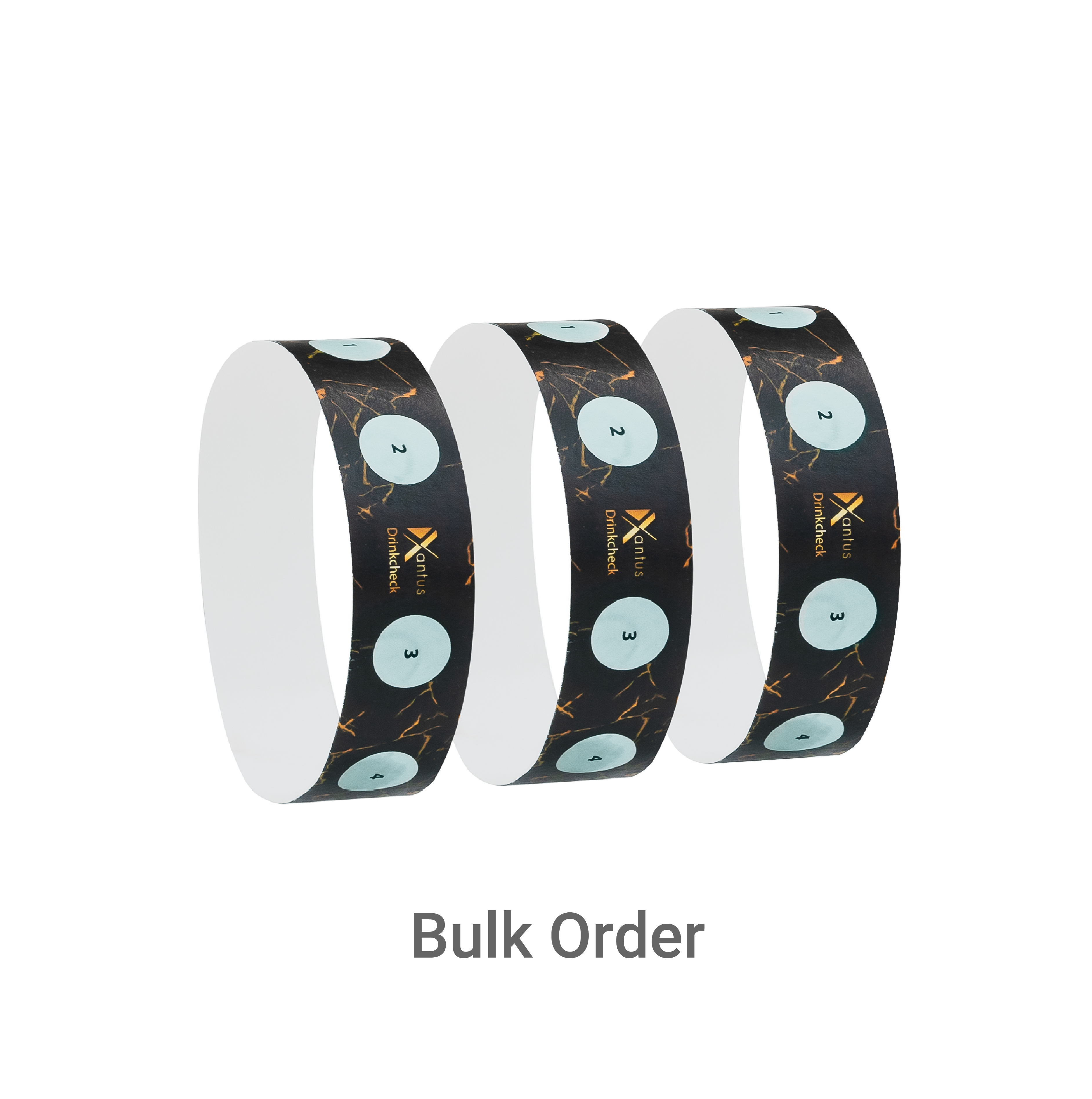 BULK ORDERS - 4 test wristband BLACK