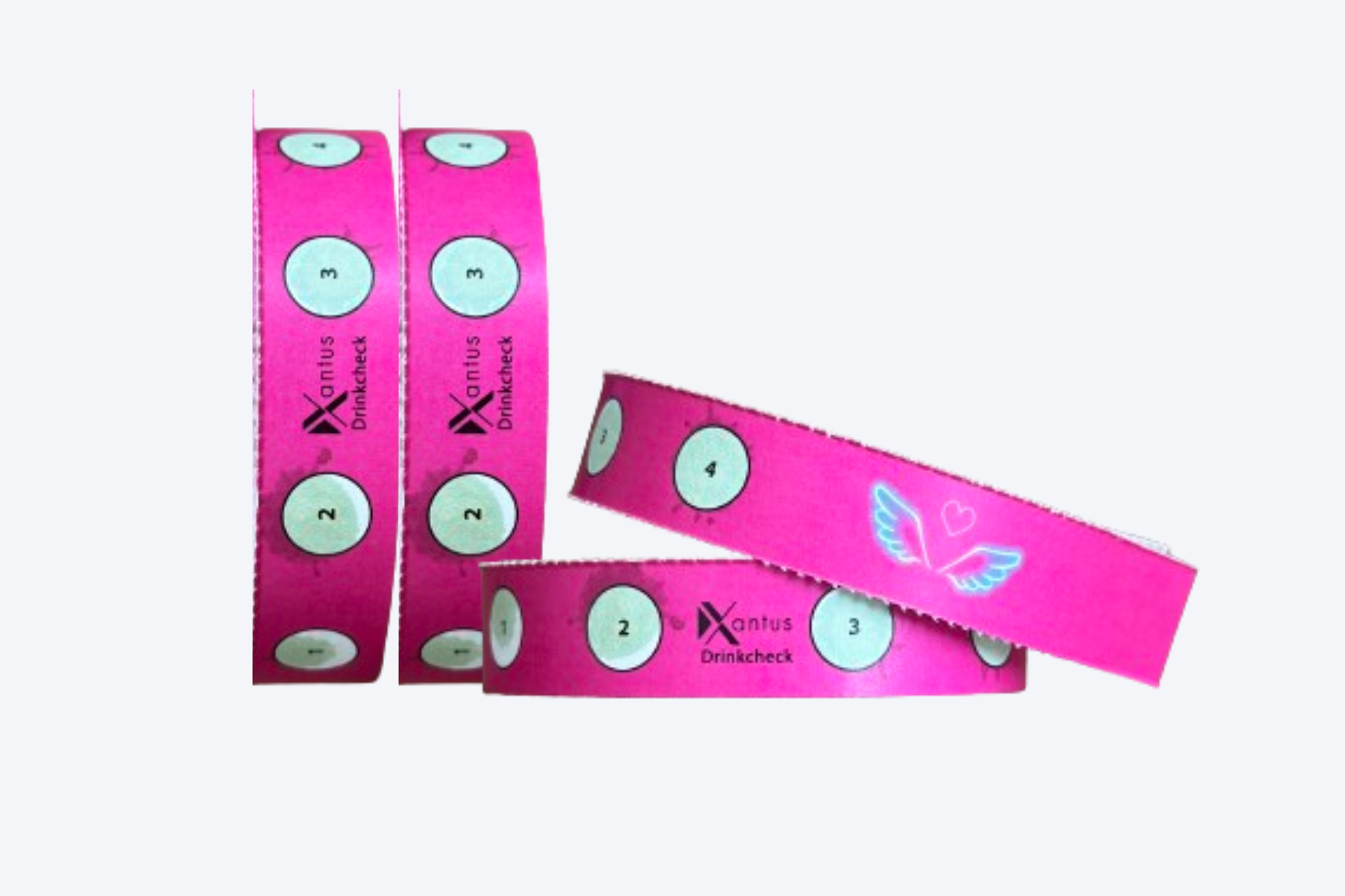 BULK ORDERS - 4 test wristband PINK